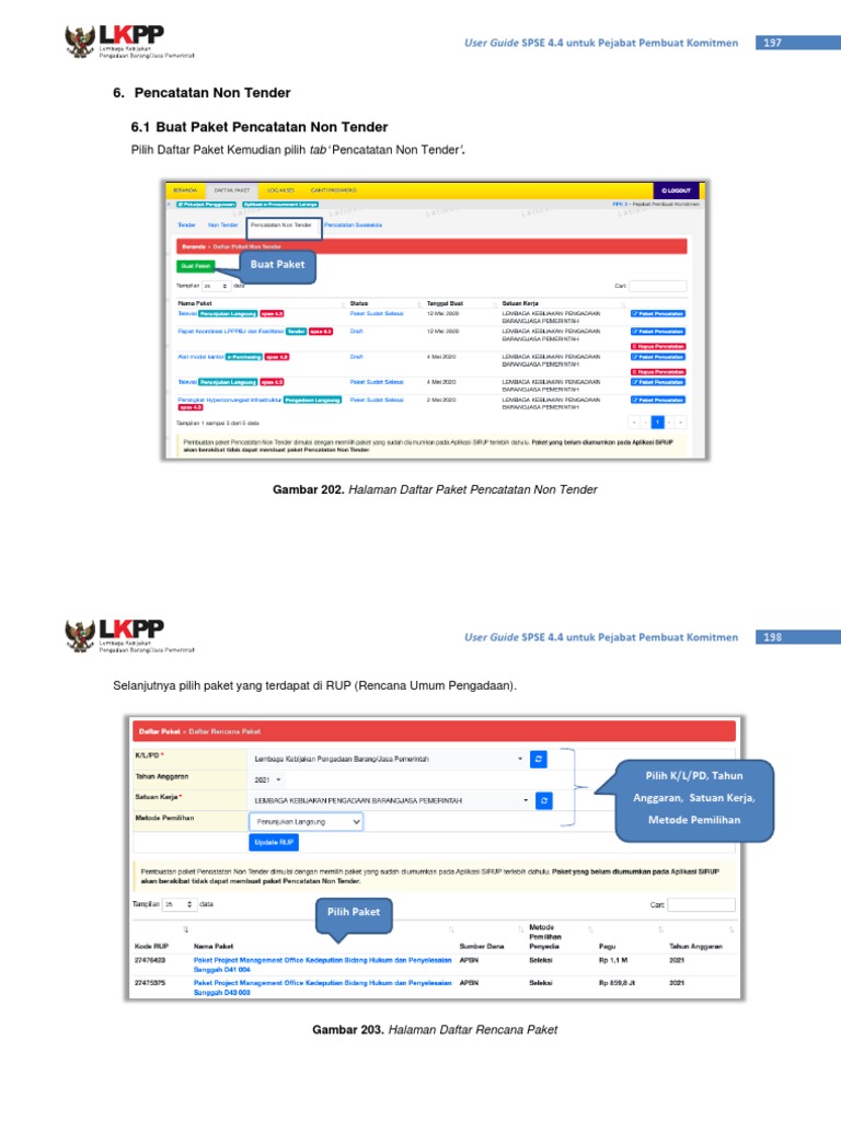 Panduan Pencatatan Non Tender LPSE | PDF | Bisnis | Pengelolaan ...