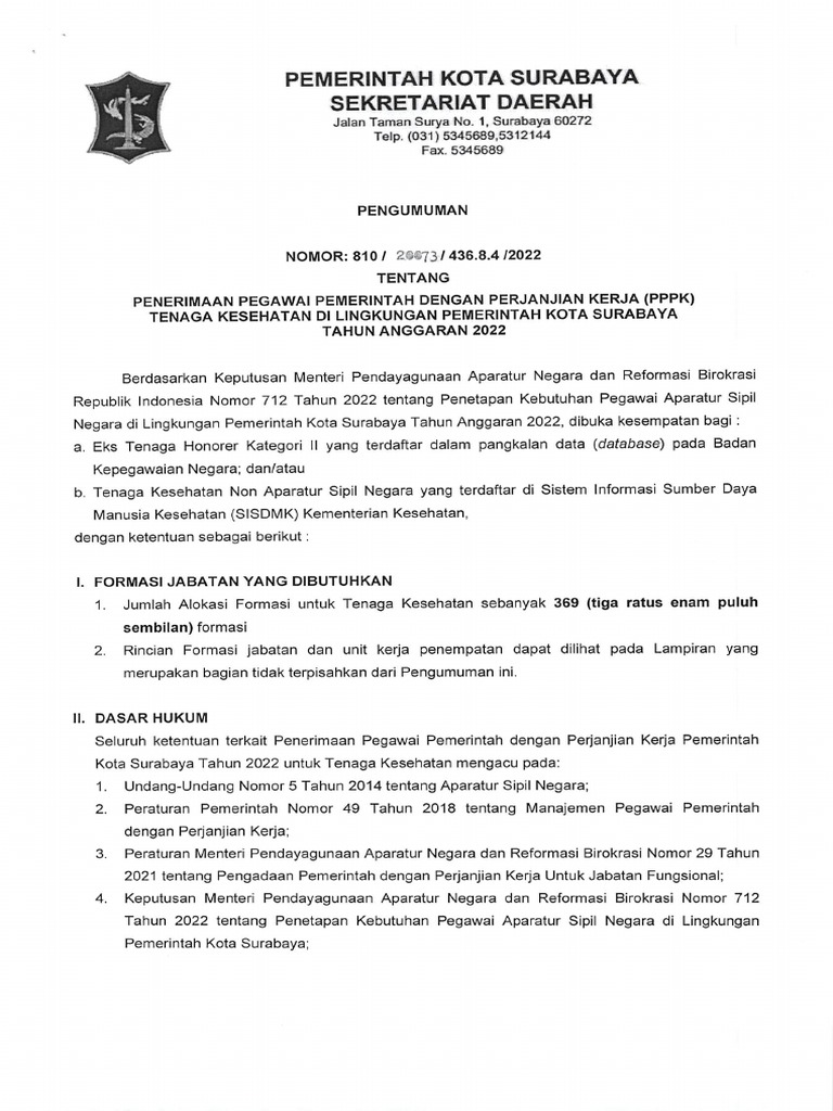 PPPK Kesehatan | PDF