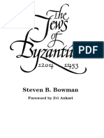 BOWMAN, S. B., Jews of Byzantium 1204-1453