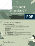 Agricultural Technician CV XL