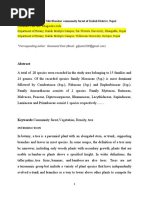 Vegetation Analysis of Shivsankar Community Forest