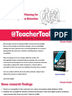 Curriculum Planning For Long Term Retention by @TeacherToolkit