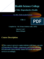 Reproductive Health Course for Public Health Students
