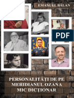 Balan Emanuel - Personalitati de Pe Meridianul Ozana Mic Dictionar - 2021