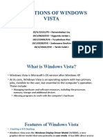 OPERATIONS OF WINDOWS VISTA - Group 23
