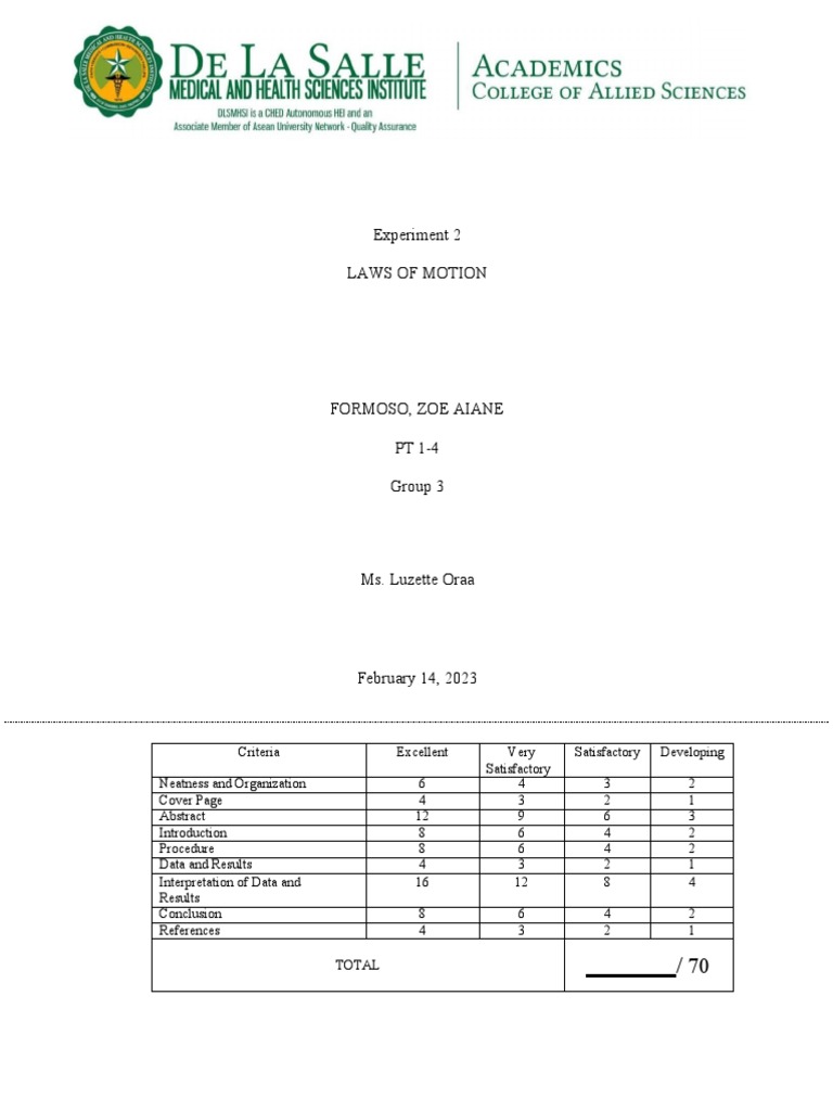 Experiment 2 Pdf Force Torque