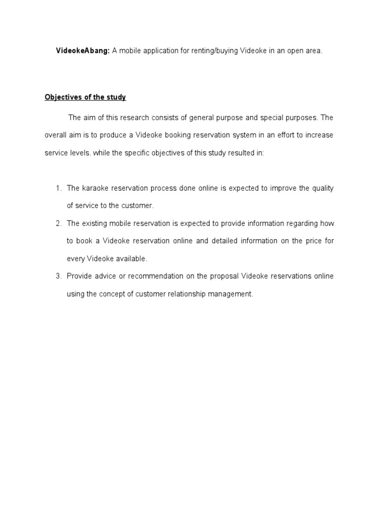 Videoke Rental App Overview | PDF | Business