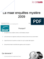 La Maaf Enquête Mystère 2009