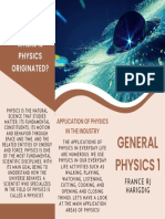 General Physics 1: Where Is Physics Originated?