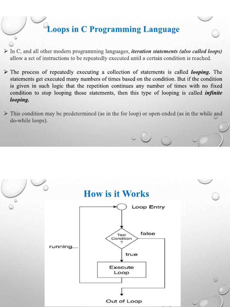 Loops in C Language | PDF