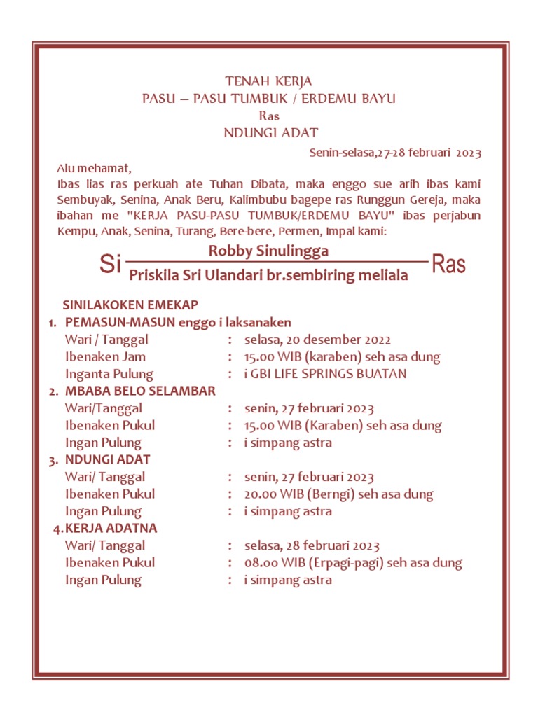 Kerja Pasu-Pasu Tumbuk 2023 | PDF