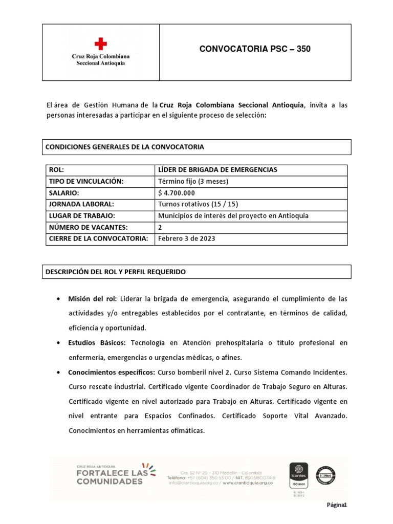 PSC350 Líder de Brigada de Emergencia PDF