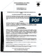 El Peñol Acuerdo 017 de 2020 Estatuto Tributario Municipal