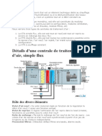 Détails D'une Centrale de Traitement D'air, Simple Flux: Rôle Des Divers Éléments