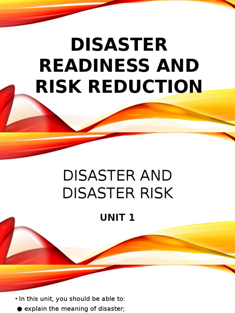 Understanding Disaster Risk Concepts | PDF | Natural Disasters | Hazards