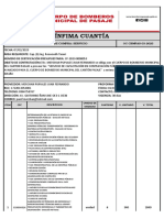 Ínfima Cuantía: No. de Orden de Compra: Servicio OC-CBMPAS-03-2023