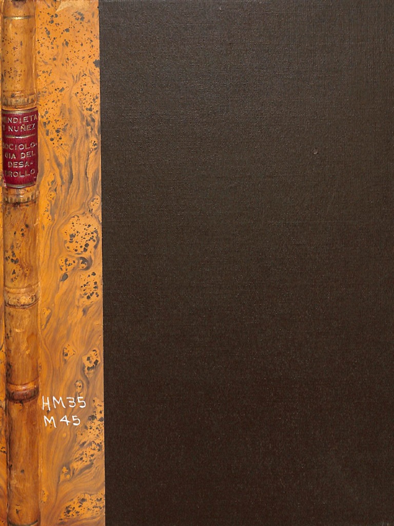 La Sociología Del Desarrollo. Lucio Mendieta y Nuñez PDF Sociedad