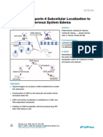 Targeting Aquaporin-4 Subcellular Localization To Treat Central Nervous System Edema