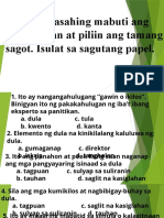 Filipino 10 Quiz Dula