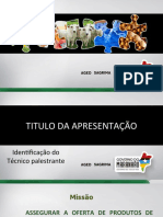 Apresentação sobre a AGED-MA e cuidados com agrotóxicos