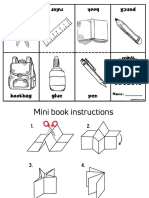 Classroom Objects Mini Coloring Book