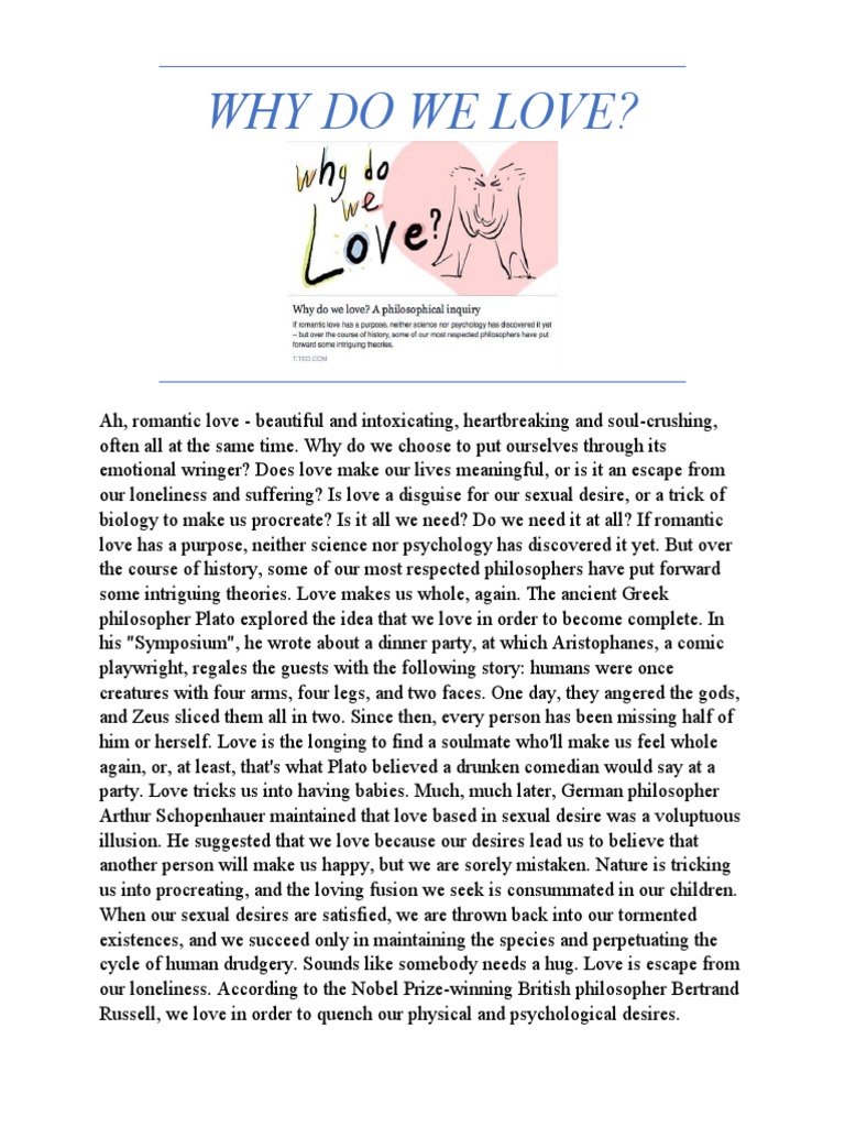 Why do we love pdf love romance love 