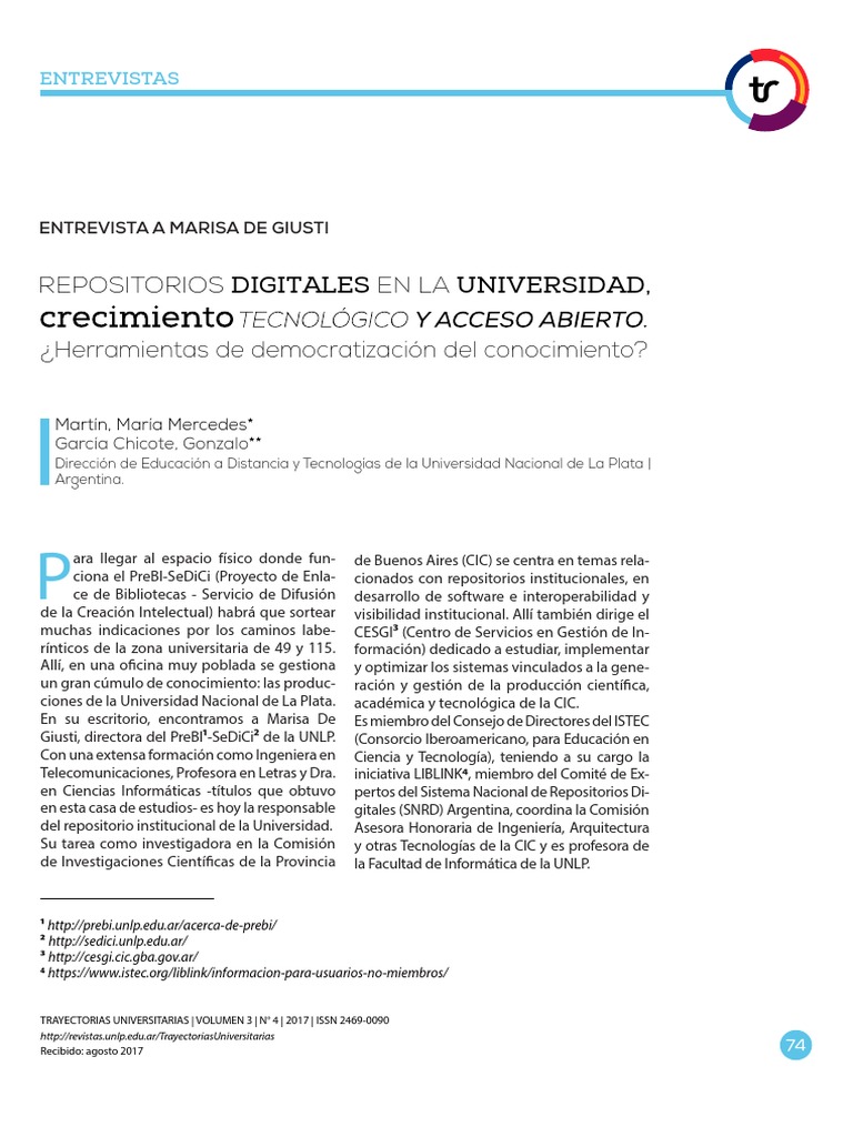 Repositorios Digitales En En La Universidad Crecimiento Tecnologico Y