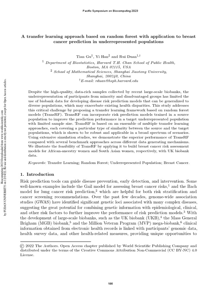 Pacific symposium on biocomputing 2022