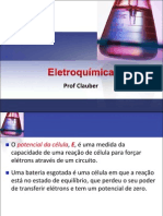 2aula potenciais de uma célula e a energia livre ELETROQUÍMICA