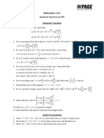 Maths - IIA Important Questions