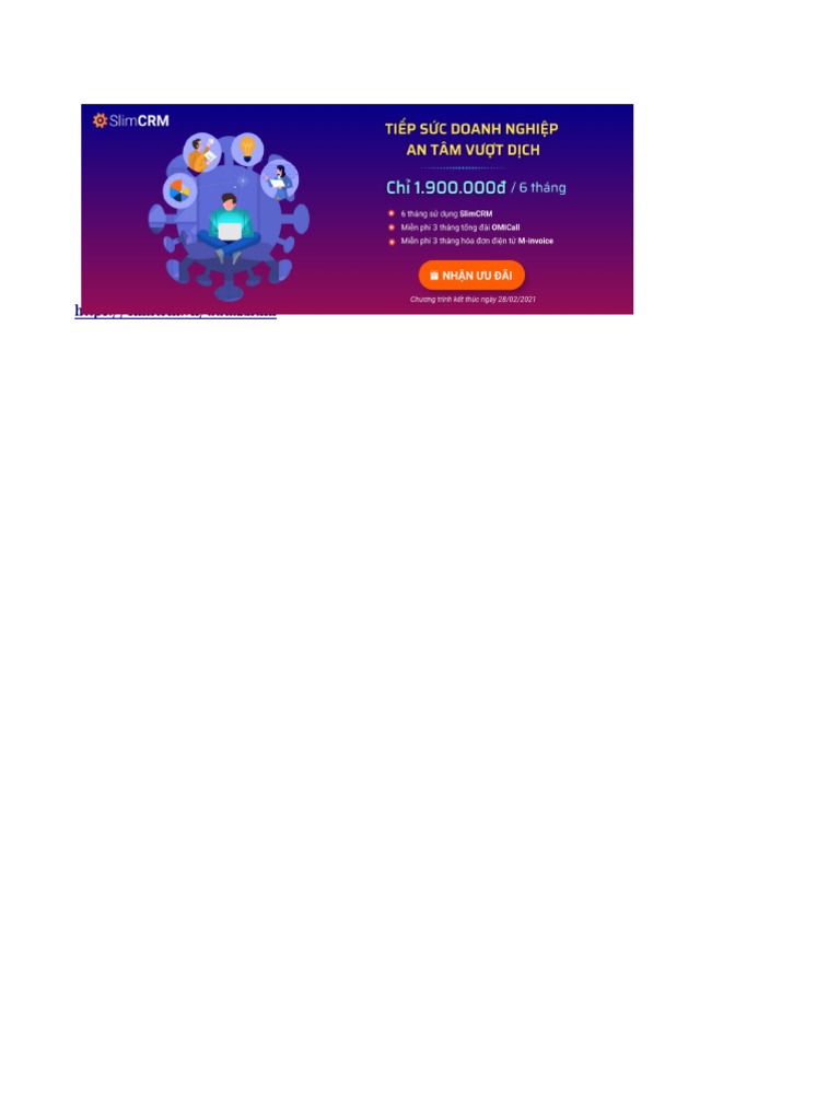 Digital Marketing Plan Template 2021 by SlimCRM - VN | PDF