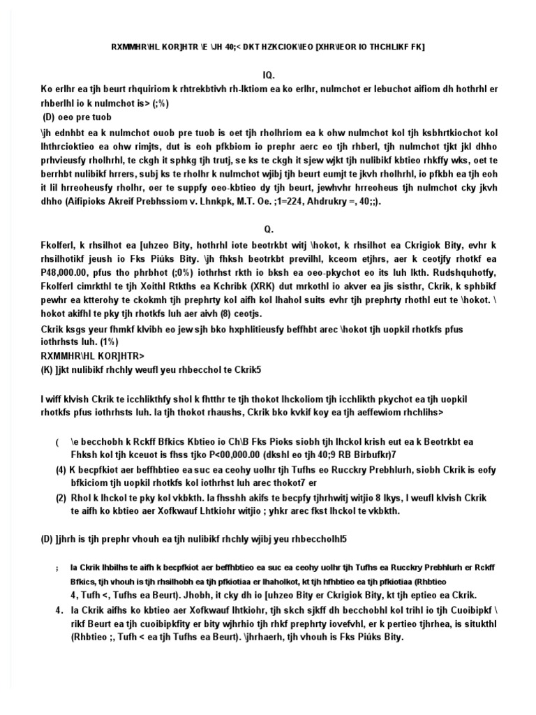 Bar Questions and Answers Remedial Law 2014 2019 | PDF