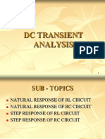 DC TRANSIENT ANALYSIS OF RL AND RC CIRCUITS