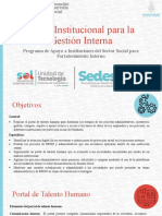 Portal Institucional para La Gestión Interna...