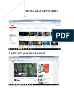 B. Menyisipkan Link Vidio Dari Youtube