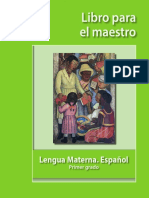 Lengua Materna Español Libro para El Maestro Primer Grado