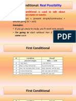 First - Second Conditional