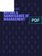 Nature & Significance of Management