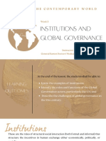 GEC8 Institutions and Global Governance