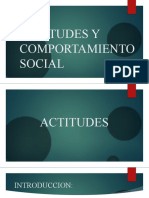 Actitudes y Comportamiento Social