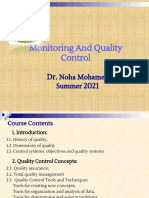 Monitoring Quality With Standards And Tools