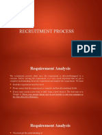 Recruitment Process Requirement Analysis