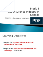 INS2050 - Study 1 - Insurance Industry in Canada2017