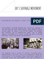 The UK Women's Suffrage Movement