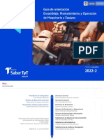 Ensamblaje, Mantenimiento y Operación de Maquinaria y Equipos Saber TyT 2022-2