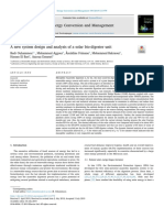 A New System Design and Analysis of A Solar Bio-Digester Unit