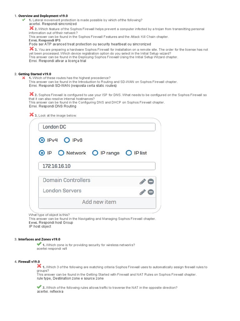 Certificação Sophos PDF Firewall Computer Network