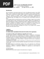 Res. Qué es esa cosa llamada ciencia