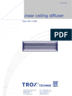 Linear ceiling diffuser guide