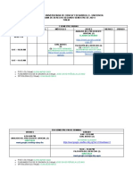 Horarios 2.021-I (Segundo Semestre) Tunja